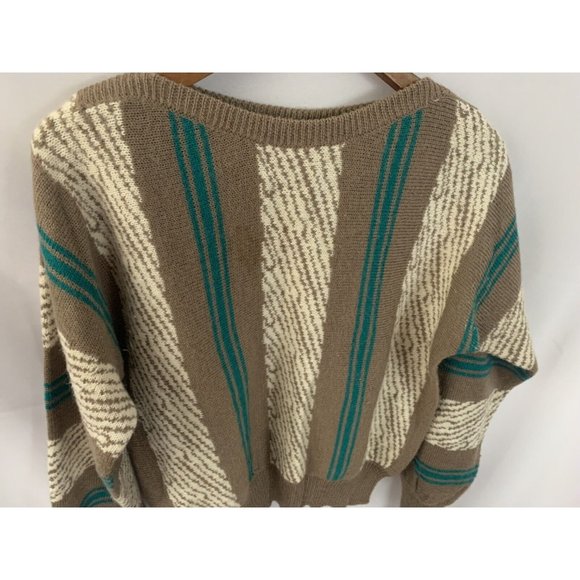 Victoria Vtg Sz l Women’s  angora wool blend multi color knit sweater pullover - Picture 4 of 5